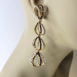 Light Crystal Chandelier Earrings
